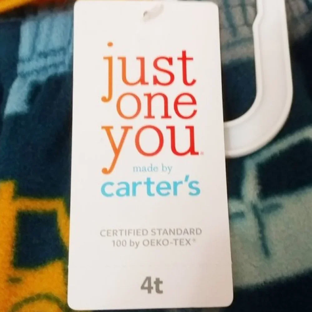 NWT Toddler Boys' 2pc Truck/Construction Fleece Pajama Set - Carter's - 4T - Picture 3 of 4